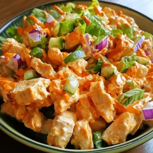 Meal Prep Friendly Buffalo Chicken Salad Recipe for Busy Weekdays