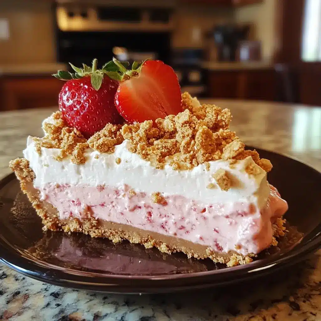 How to Make Strawberry Crunch Cheesecake for Amazing Results 6 Creamy Strawberry Crunch Cheesecake with Golden Cookie Topping