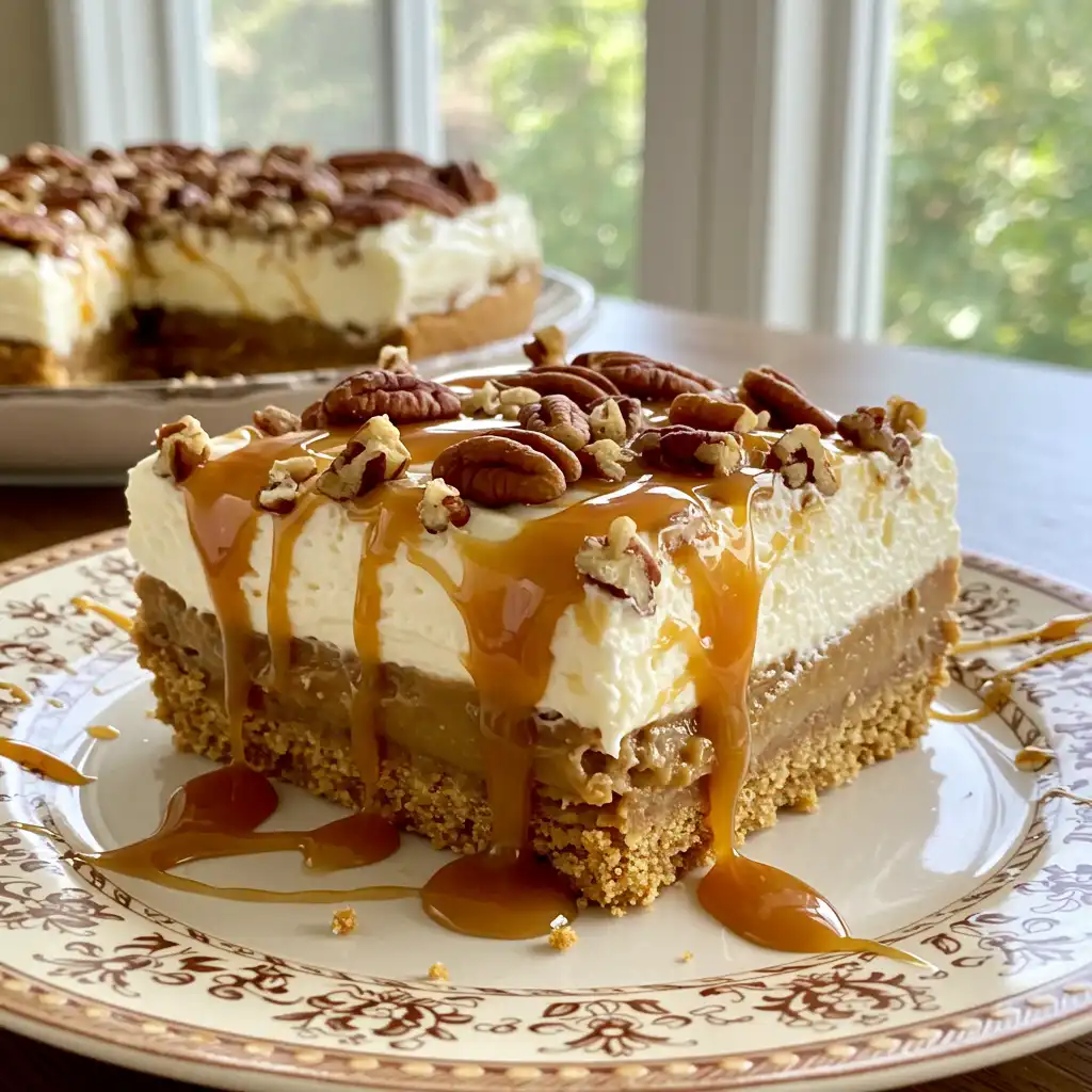 Pecan Pie Lasagna: Amazing Comfort in Every Slice 3 Layered Perfection: Pecan Pie Lasagna Recipe That's Easier Than You Think