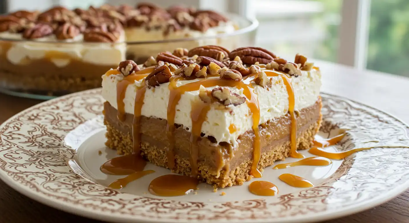 No-Bake Pecan Pie Lasagna: The Dessert That Will Steal the Holiday Spotlight