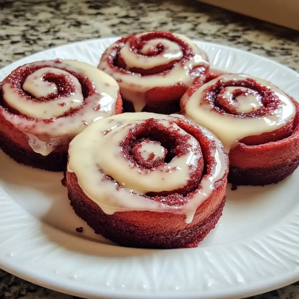 Irresistible Red Velvet Cinnamon Rolls With Cream Cheese Glaze for Special Mornings