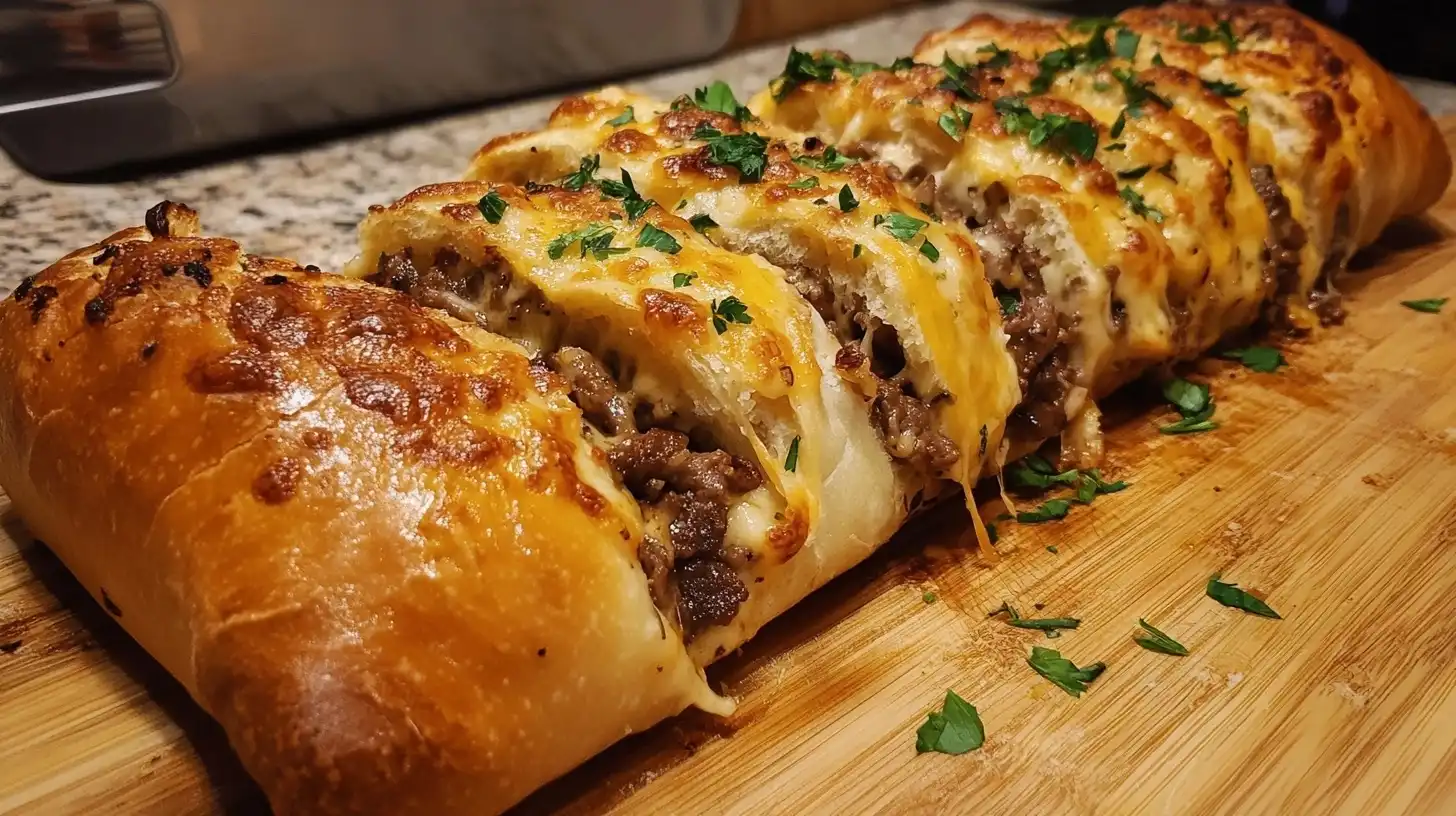 Homemade Savory Cheesesteak Stromboli: A Philly-Italian Fusion Masterpiece
