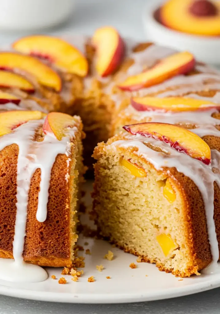 Peach Buttermilk Pound Cake Delight: Irresistible Bliss 2 Summer's Sweetest Secret: Peach Buttermilk Pound Cake Delight