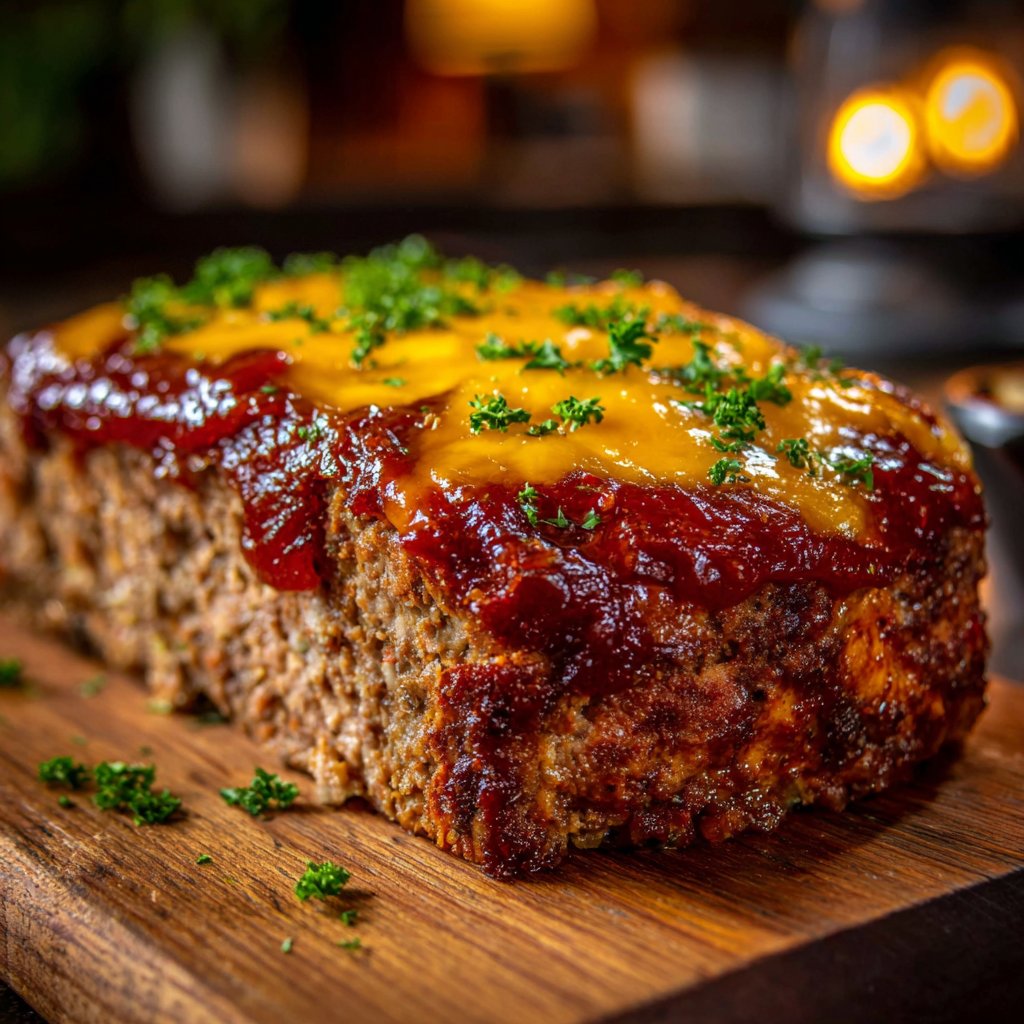 BBQ Cheddar Meatloaf