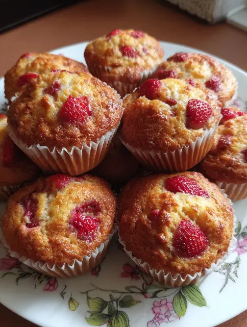 Homemade Strawberry Muffins