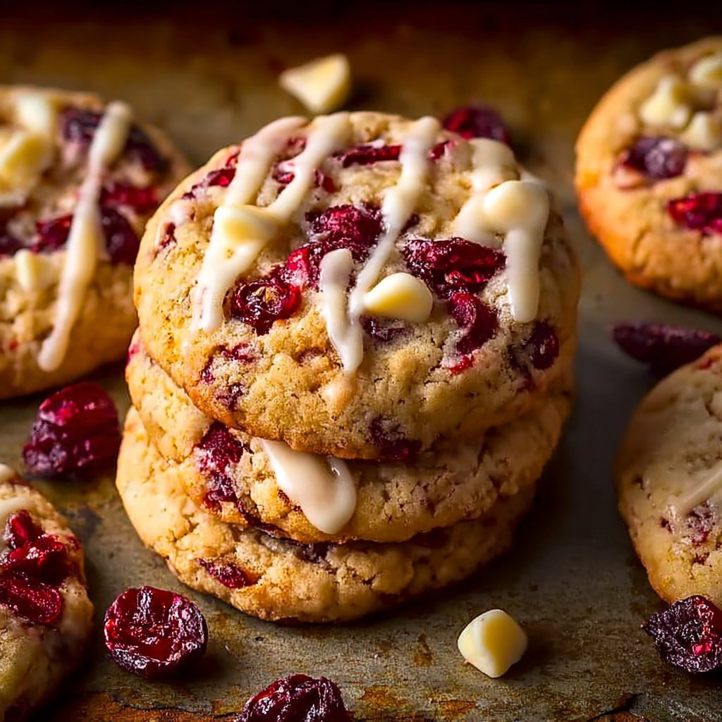 Sweet Cranberry Bliss Cookies 2 Sweet Cranberry Bliss Cookies
