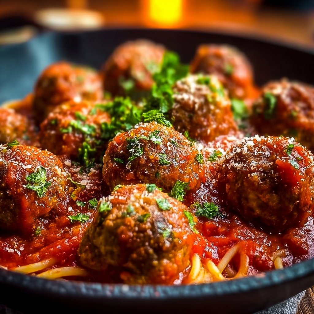 Italian Meatballs in Marinara Sauce