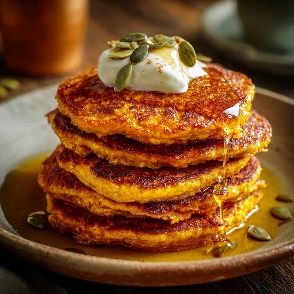 Pumpkin Greek Yogurt Pancakes 2 Pumpkin Greek Yogurt Pancakes