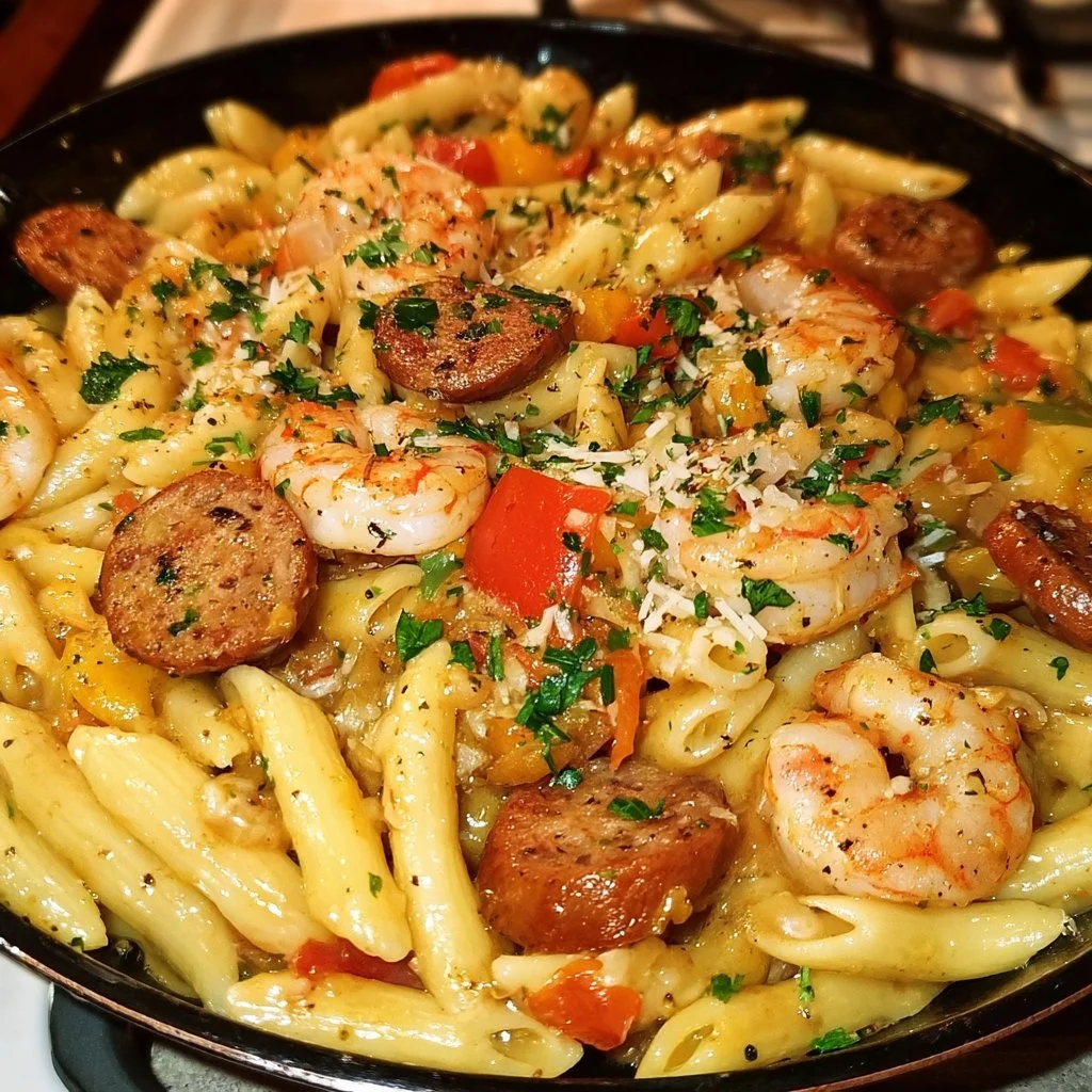 Cajun Shrimp & Sausage Pasta