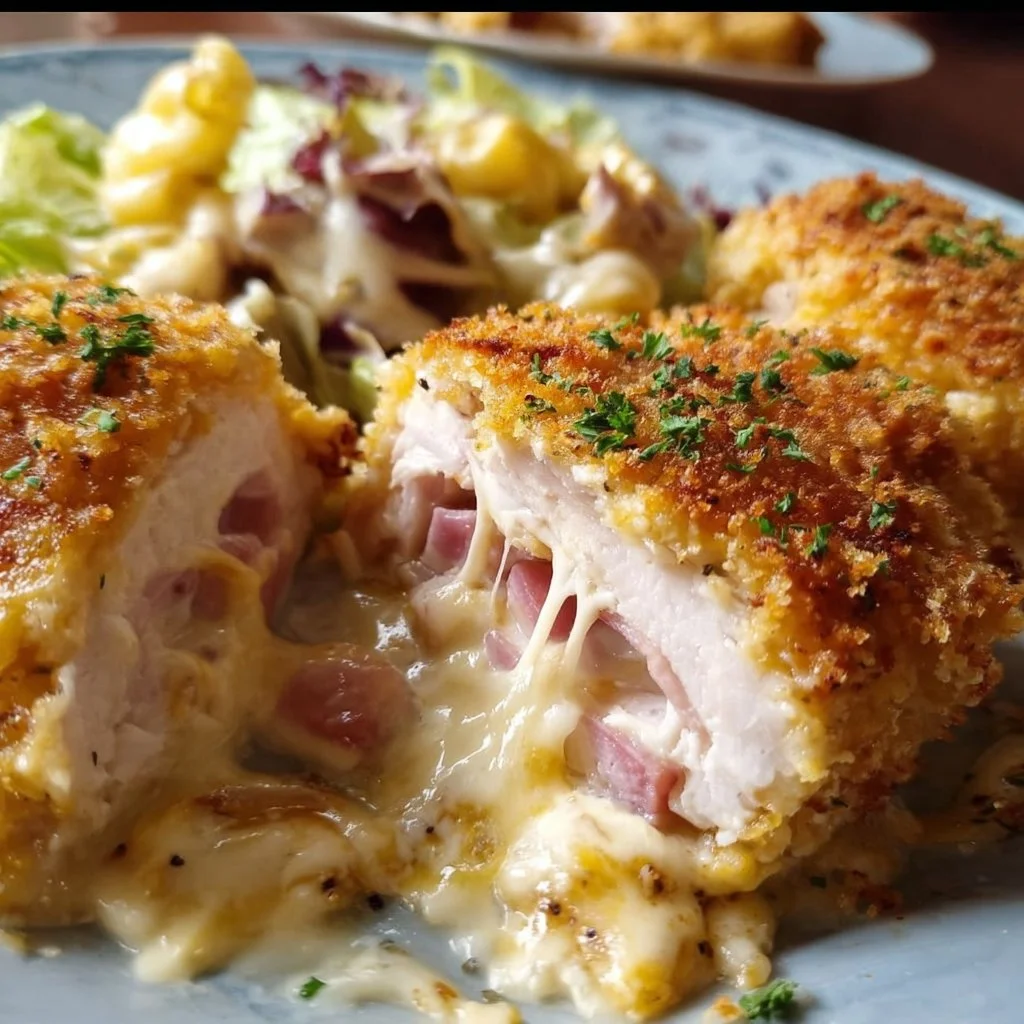 Chicken Blue Ribbon 1 Delicious Chicken Blue Ribbon dish garnished for a competition.