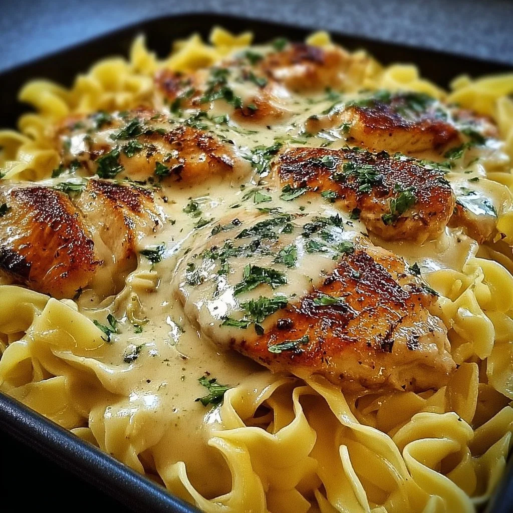 Easy One-Pan Chicken with Buttered Noodles
