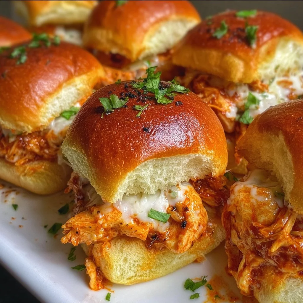 Spicy Buffalo Chicken Sliders 1 Delicious Spicy Buffalo Chicken Sliders ready to serve