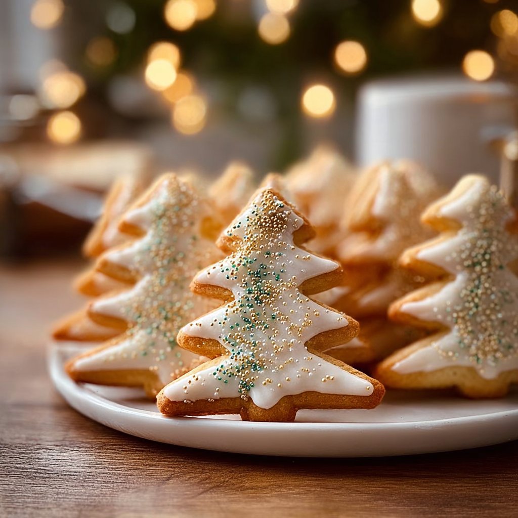 Sparkling Sugar Tree Cookies