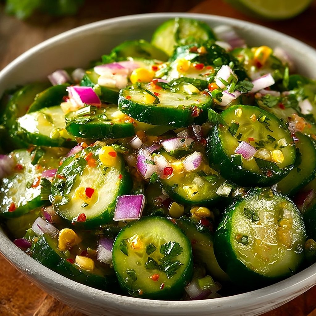 Zesty Mexican Cucumber Salad