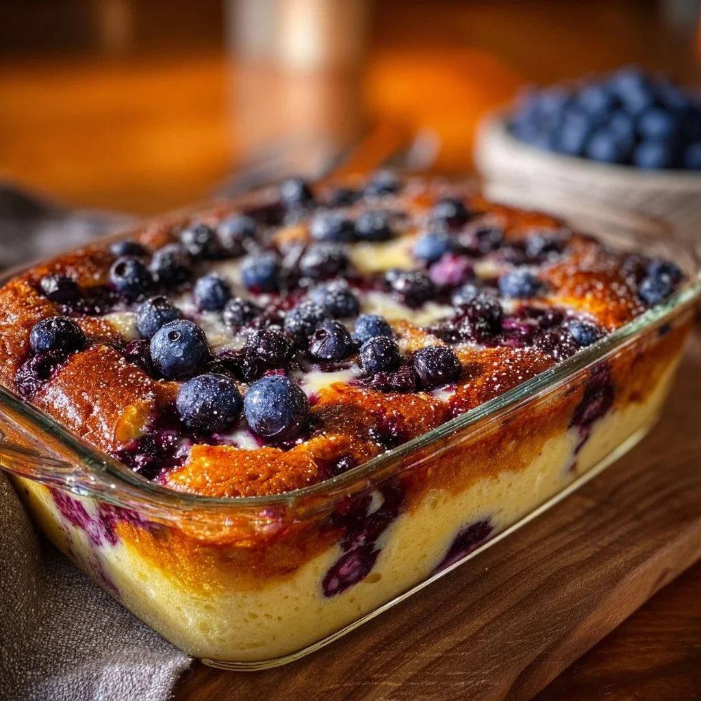 Blueberry Buttermilk Pancake Casserole 2 Blueberry Buttermilk Pancake Casserole