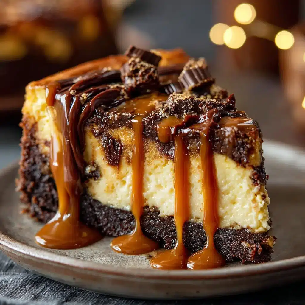 Caramel Brownie Cheesecake
