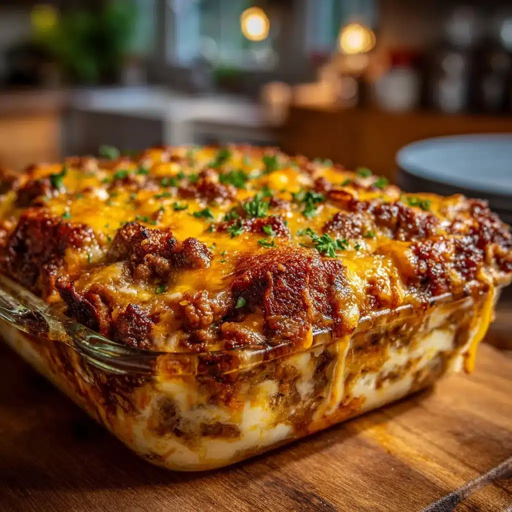 Cheesy Loaded Meatloaf Casserole