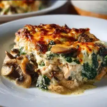 Chicken Spinach & Mushroom Low Carb Oven Dish 2 Chicken Spinach & Mushroom Low Carb Oven Dish