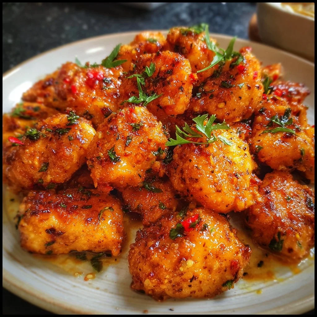 Delicious Cowboy Butter Chicken Bites served with bold flavors and buttery goodness.