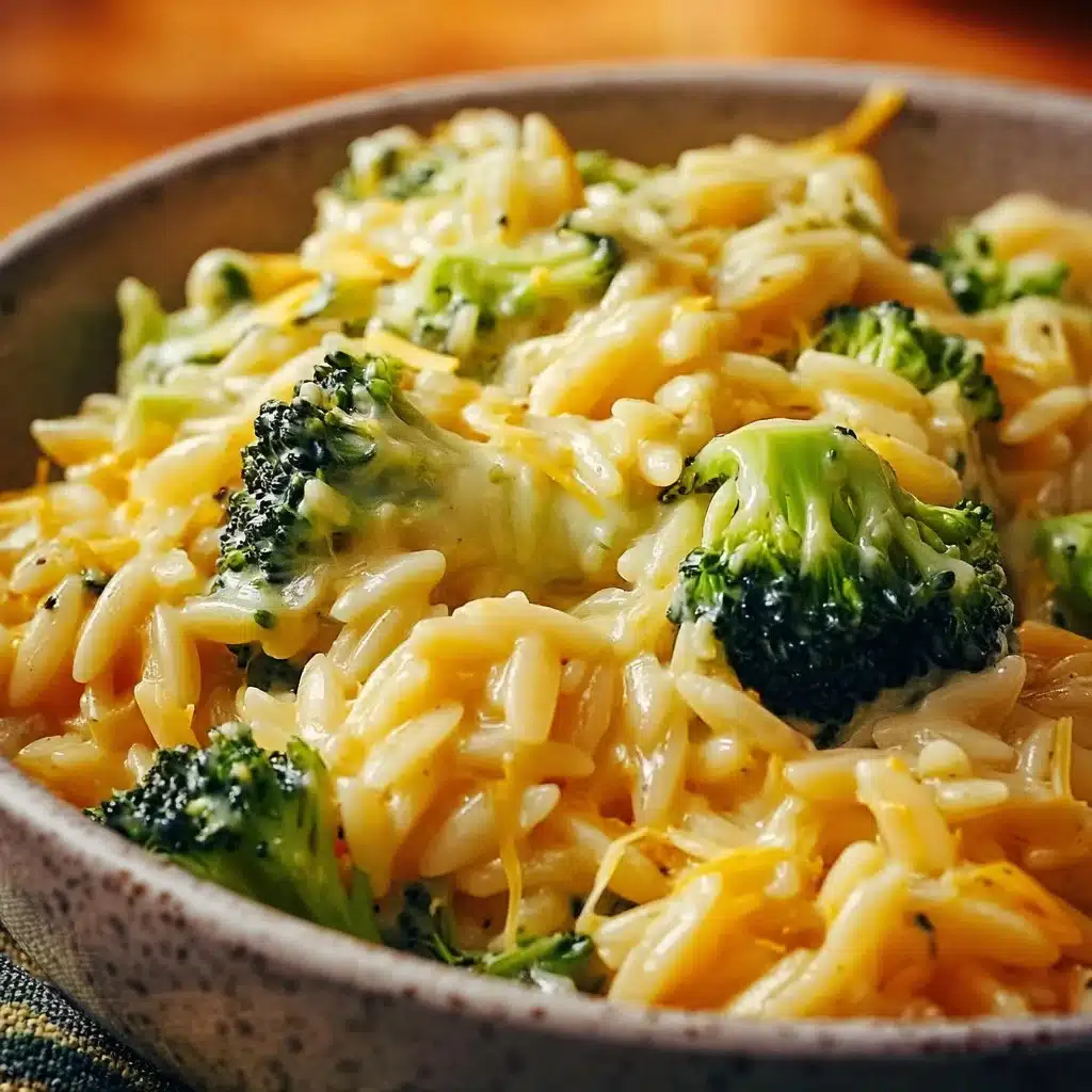 Creamy One-Pot Broccoli Cheddar Orzo 2 Creamy One-Pot Broccoli Cheddar Orzo