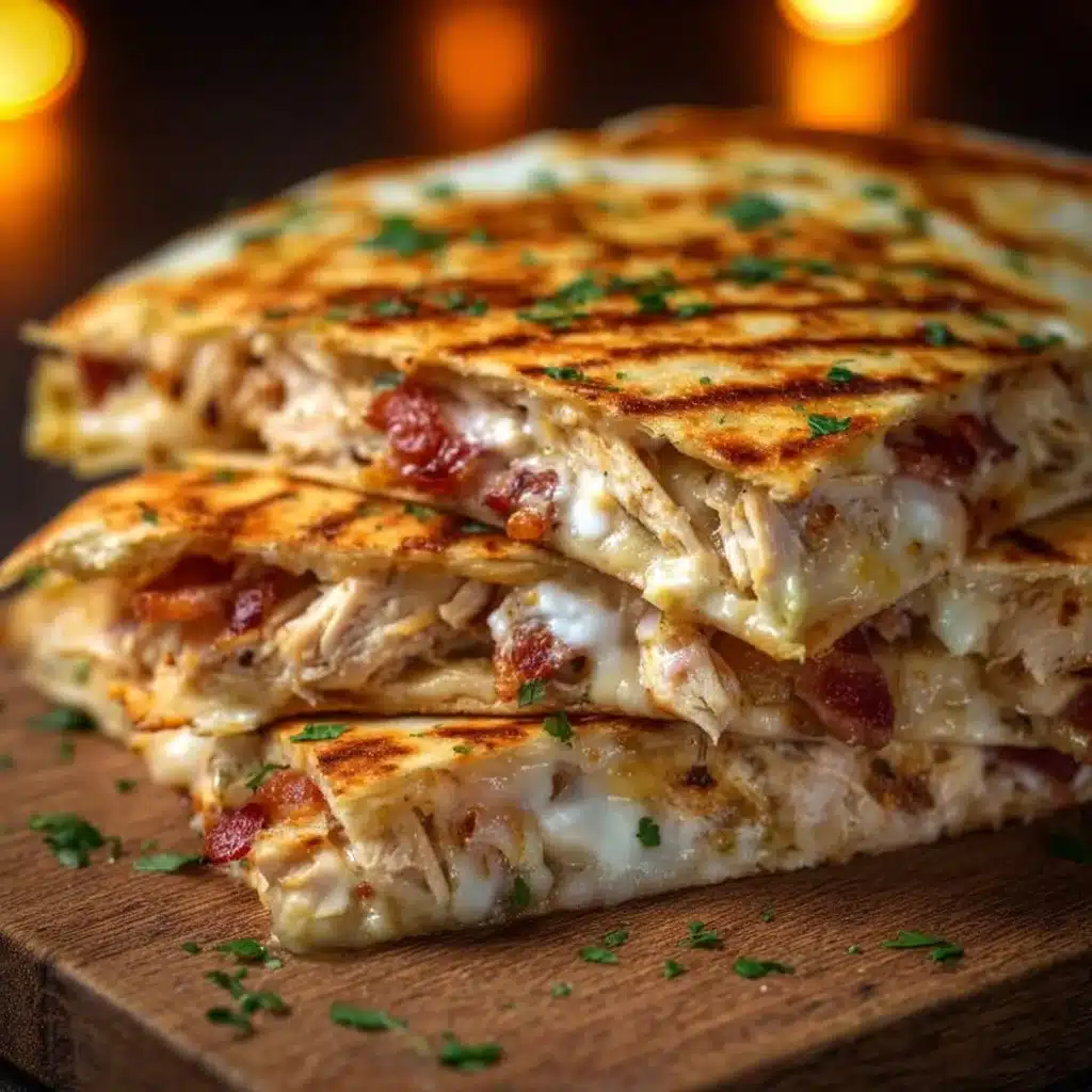 Easy Chicken Bacon Ranch Quesadilla