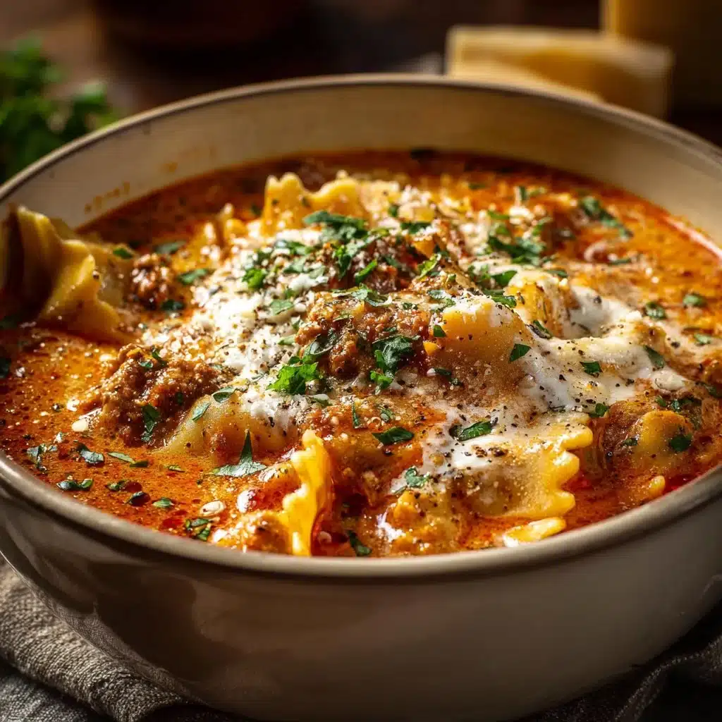 Easy Creamy Lasagna Soup