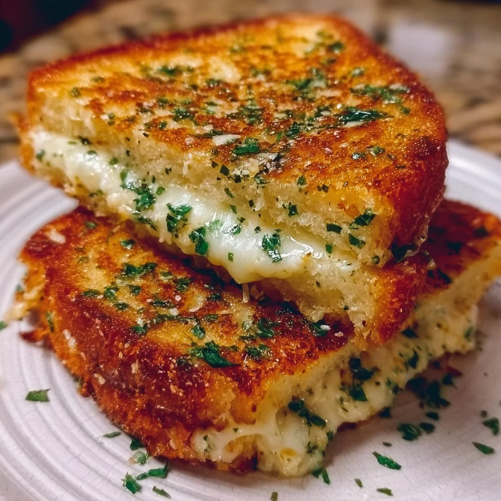 Garlic Bread Grilled Cheese