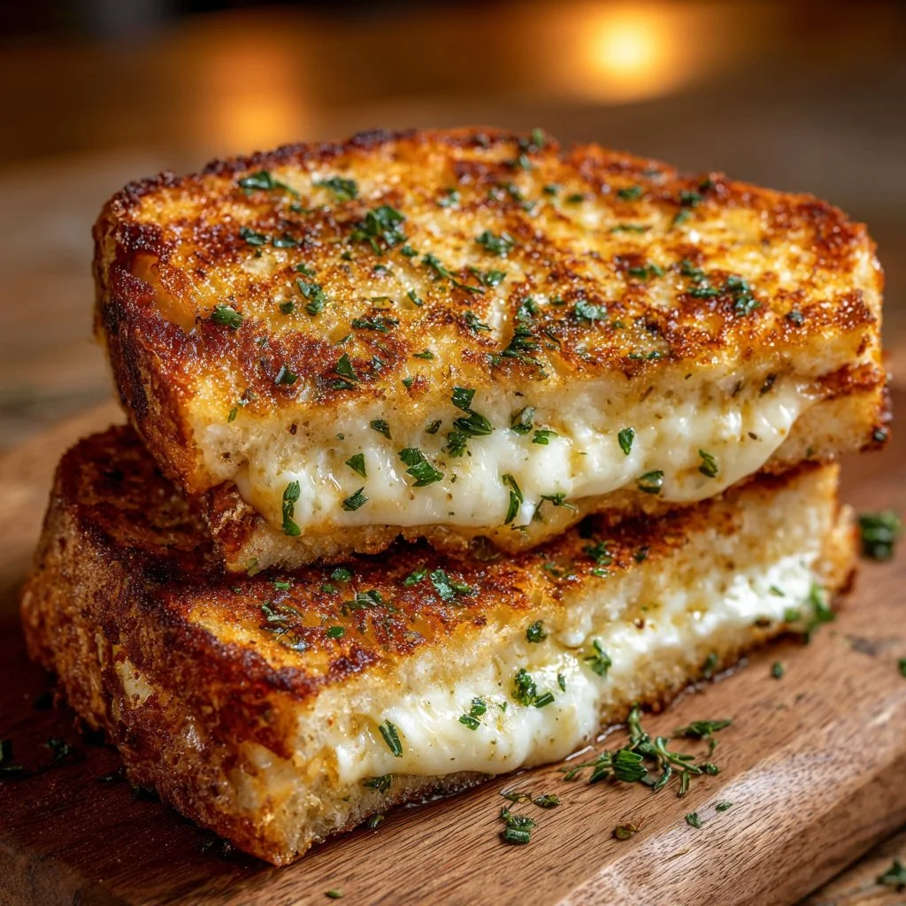 Garlic Bread Grilled Cheese