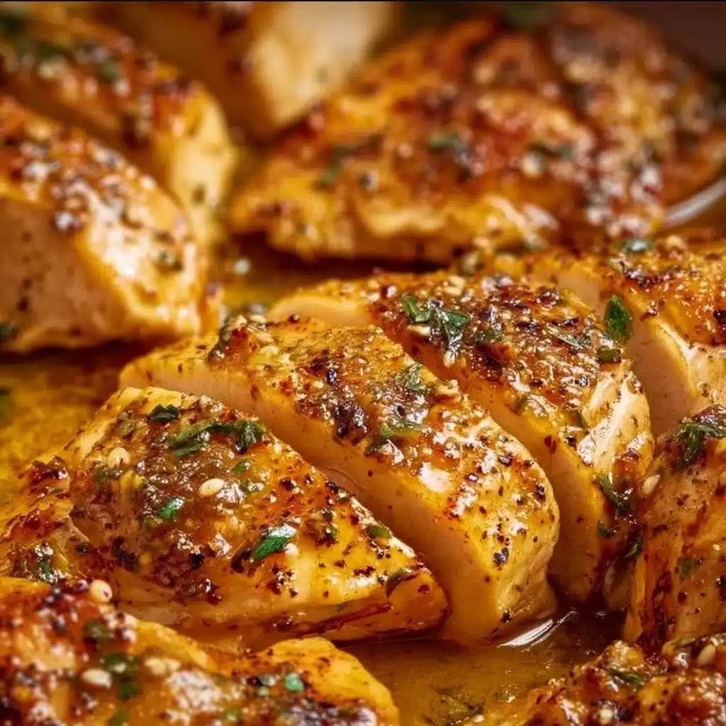 Delicious Garlic Butter Chicken with herbs and spices