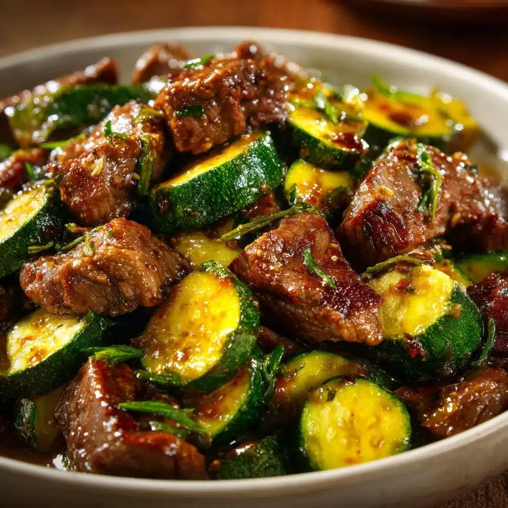 Delicious Garlic Butter Steak Bites served on a plate, ready for dinner.