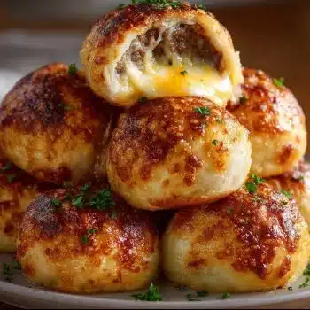 Garlic Parmesan Cheeseburger Bombs