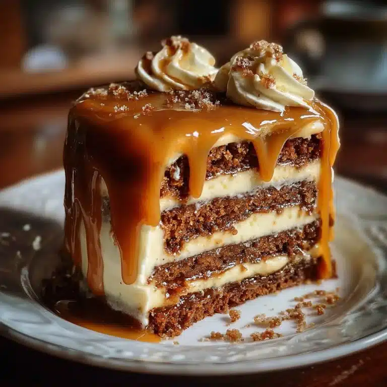 Gooey Coffee Caramel Cake