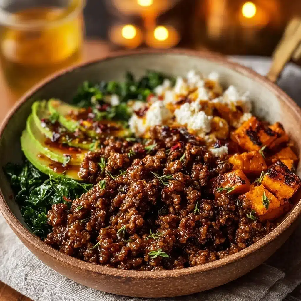 Ground Beef Hot Honey Bowl