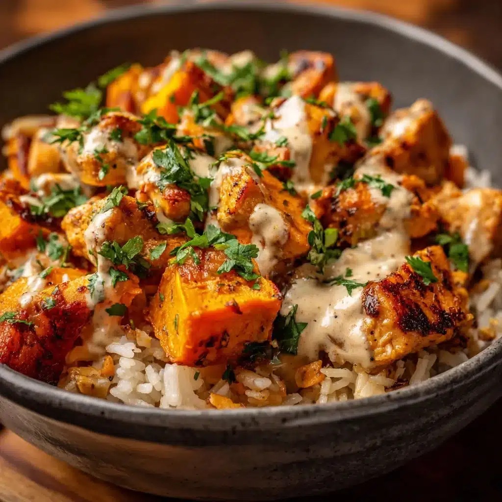 Healthy Chicken & Sweet Potato Rice Bowl