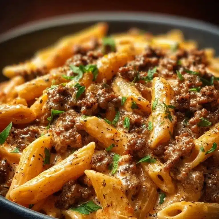 High Protein Creamy Beef Pasta 2 High Protein Creamy Beef Pasta