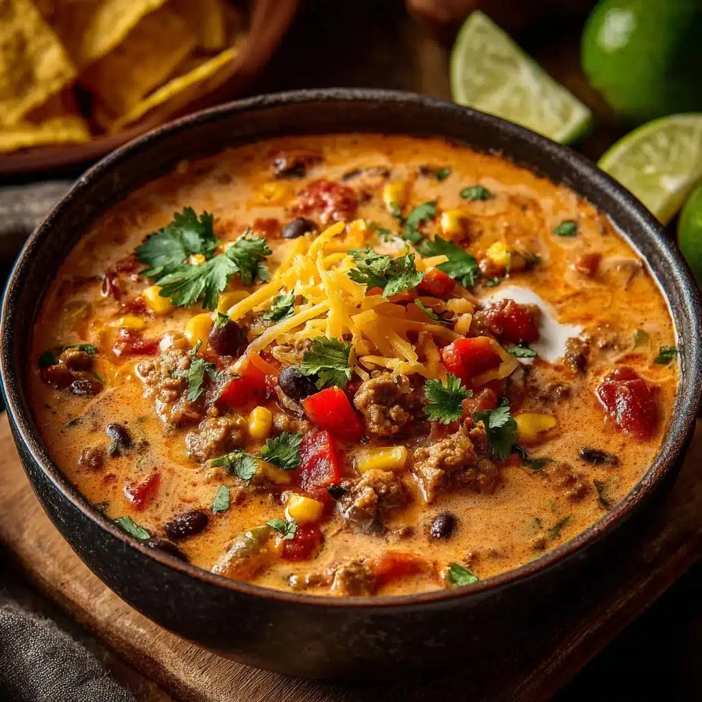 High Protein Creamy Taco Soup