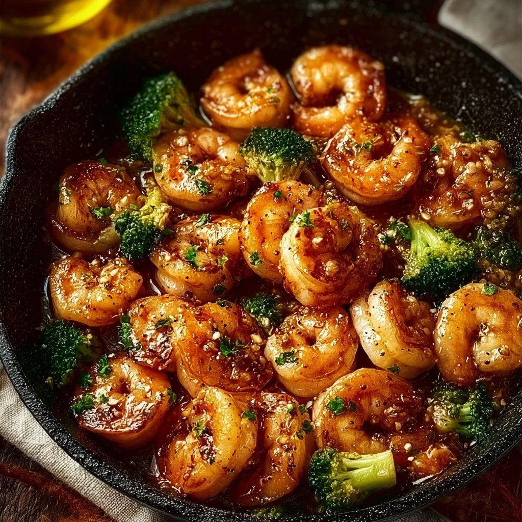 High-Protein Honey Garlic Shrimp