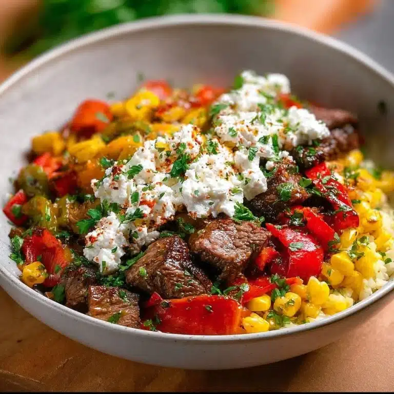 High Protein Steak Fajita Bowl 2 High Protein Steak Fajita Bowl