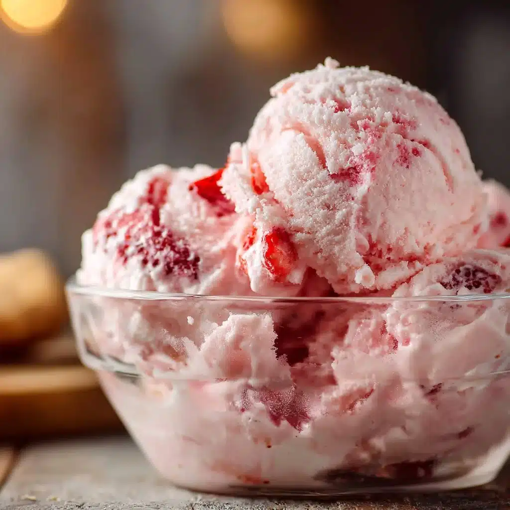 Homemade Strawberry Ice Cream