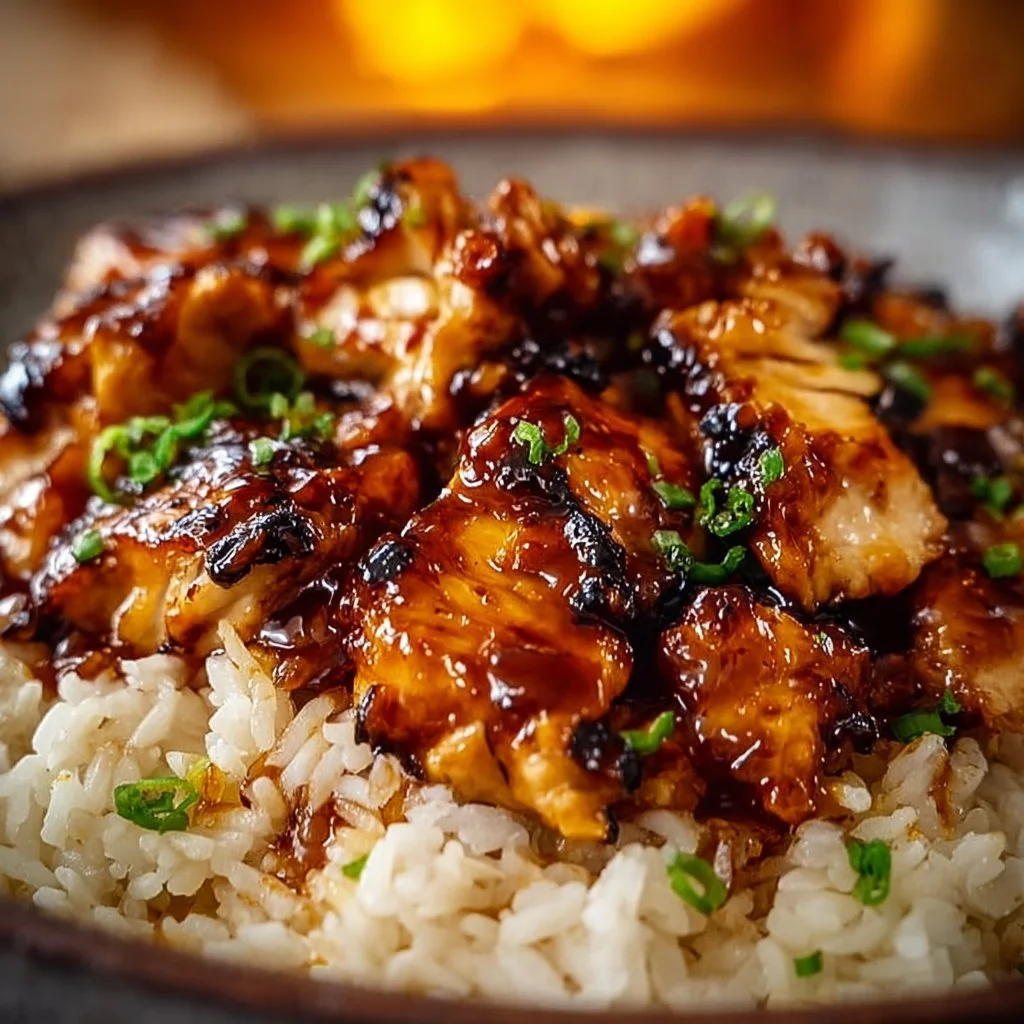 Honey BBQ Chicken Rice