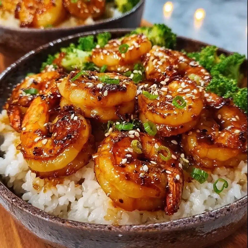 Honey Garlic Shrimp Bowls