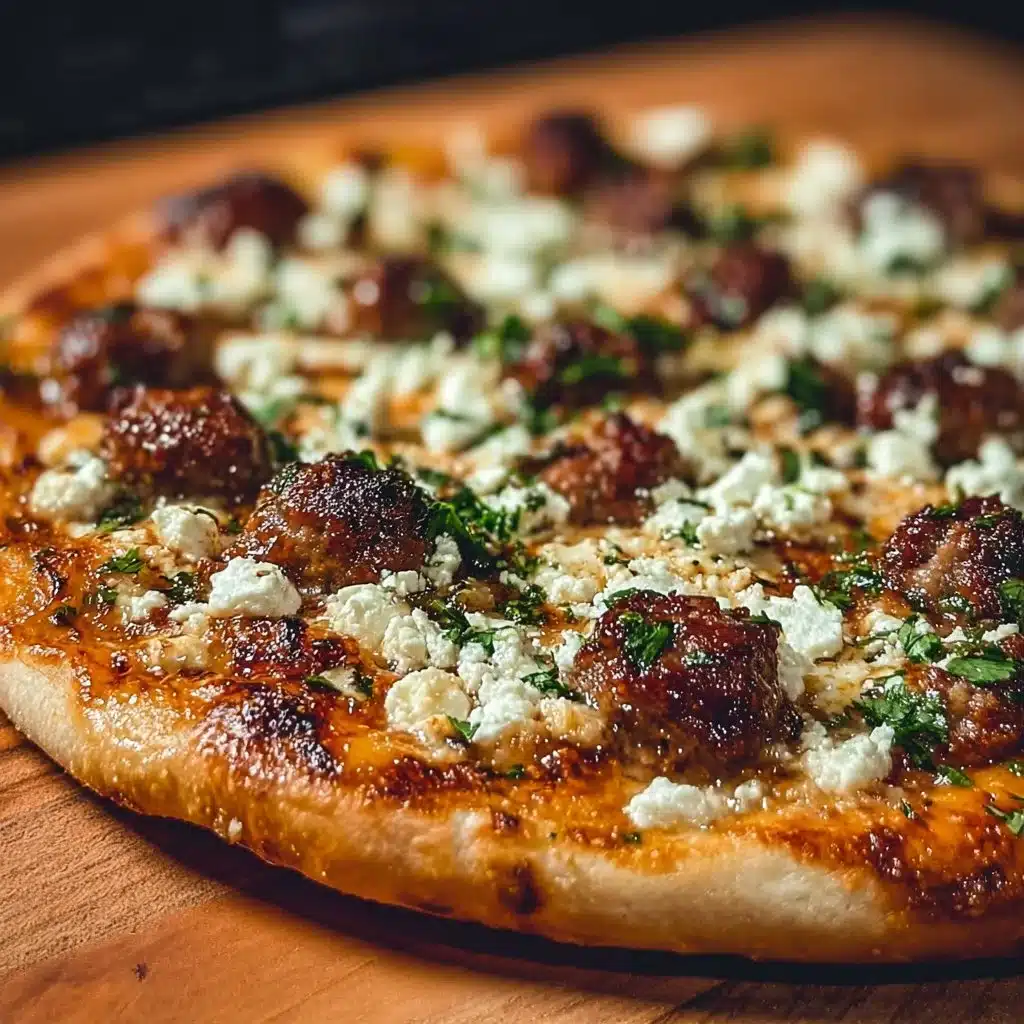 Hot Sausage Feta Honey Pizza