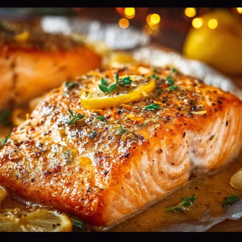 Juicy Lemon Garlic Salmon