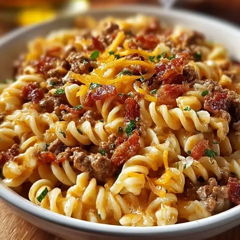 Loaded Bacon Cheeseburger Pasta You'll Crave Again and Again 2 Loaded Bacon Cheeseburger Pasta You'll Crave Again and Again