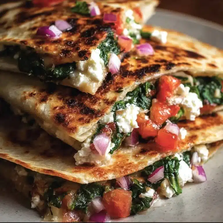 Mediterranean Quesadillas with Spinach, Feta, Mozzarella, and Red Onion 2 Mediterranean Quesadillas with Spinach, Feta, Mozzarella, and Red Onion
