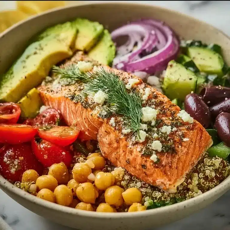 Mediterranean Salmon Bowl