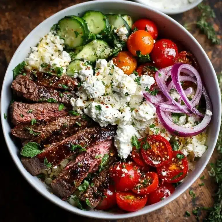 Mediterranean Steak Bowl Recipe