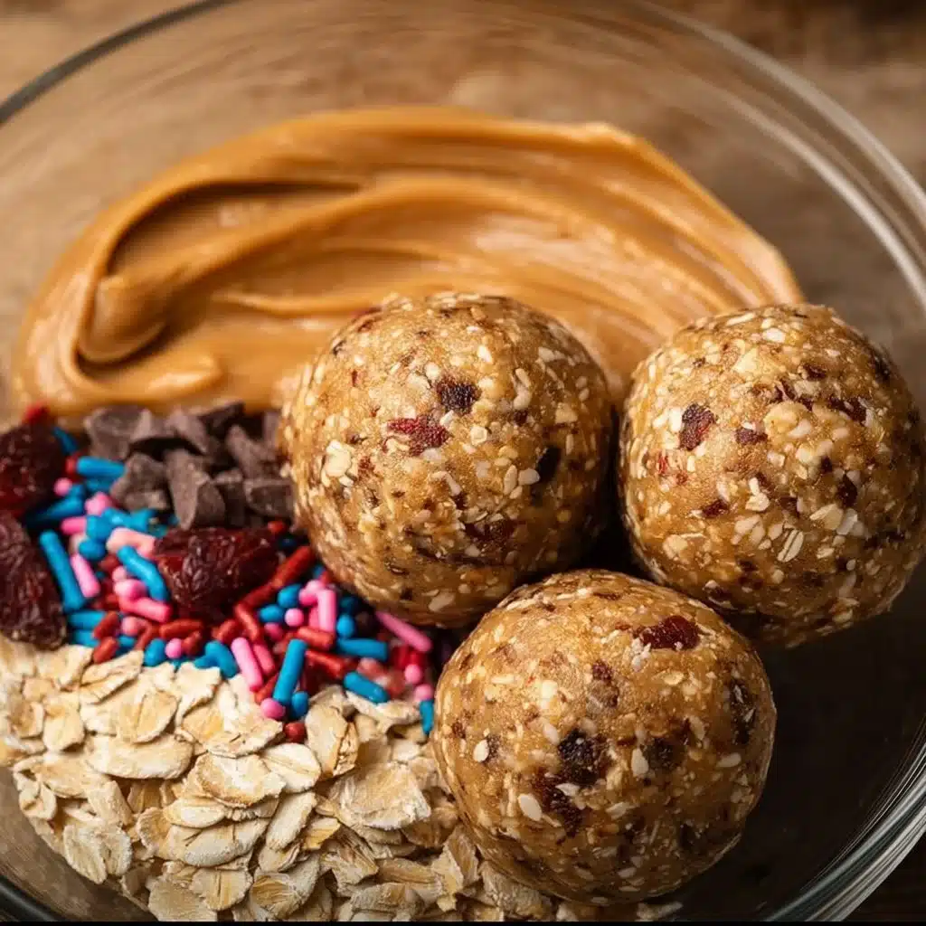No Bake Cake Batter Protein Balls