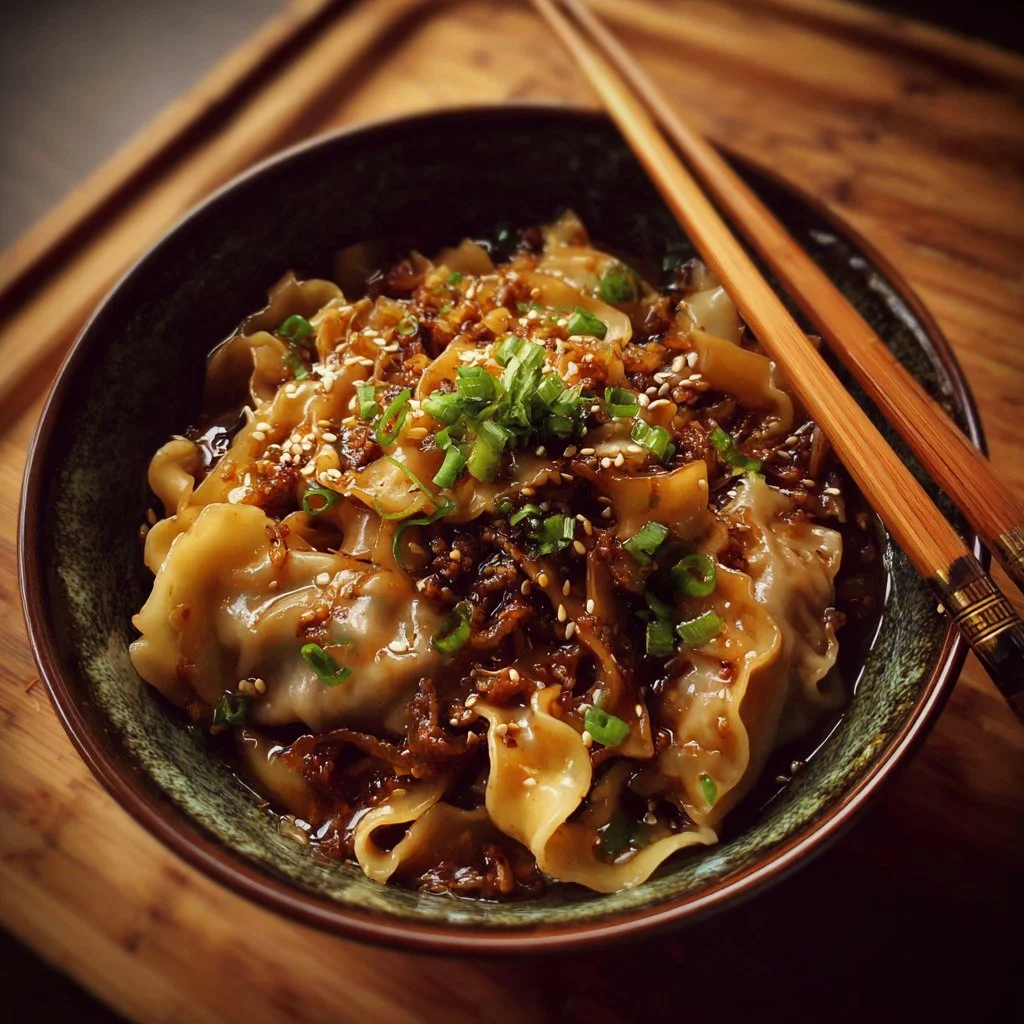 Potsticker Noodle Bowl 3 Delicious Potsticker Noodle Bowl with dumplings and noodles