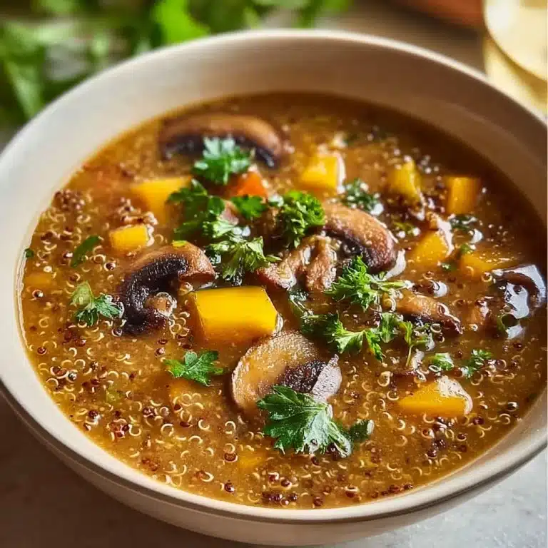 Protein-Packed Mushroom Quinoa Soup 2 Protein-Packed Mushroom Quinoa Soup